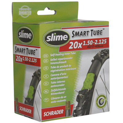 CHAMBRE A AIR VELO 20 X 1.50-2.125 SLIME VALVE STANDARD OBUS DEMONTABLE AVEC LIQUIDE ANTI-CREVAISON CHAMBRE A AIR VELO 20 X 1.50-2.125 SLIME VALVE STANDARD OBUS DEMONTABLE AVEC LIQUIDE ANTI-CREVAISON
