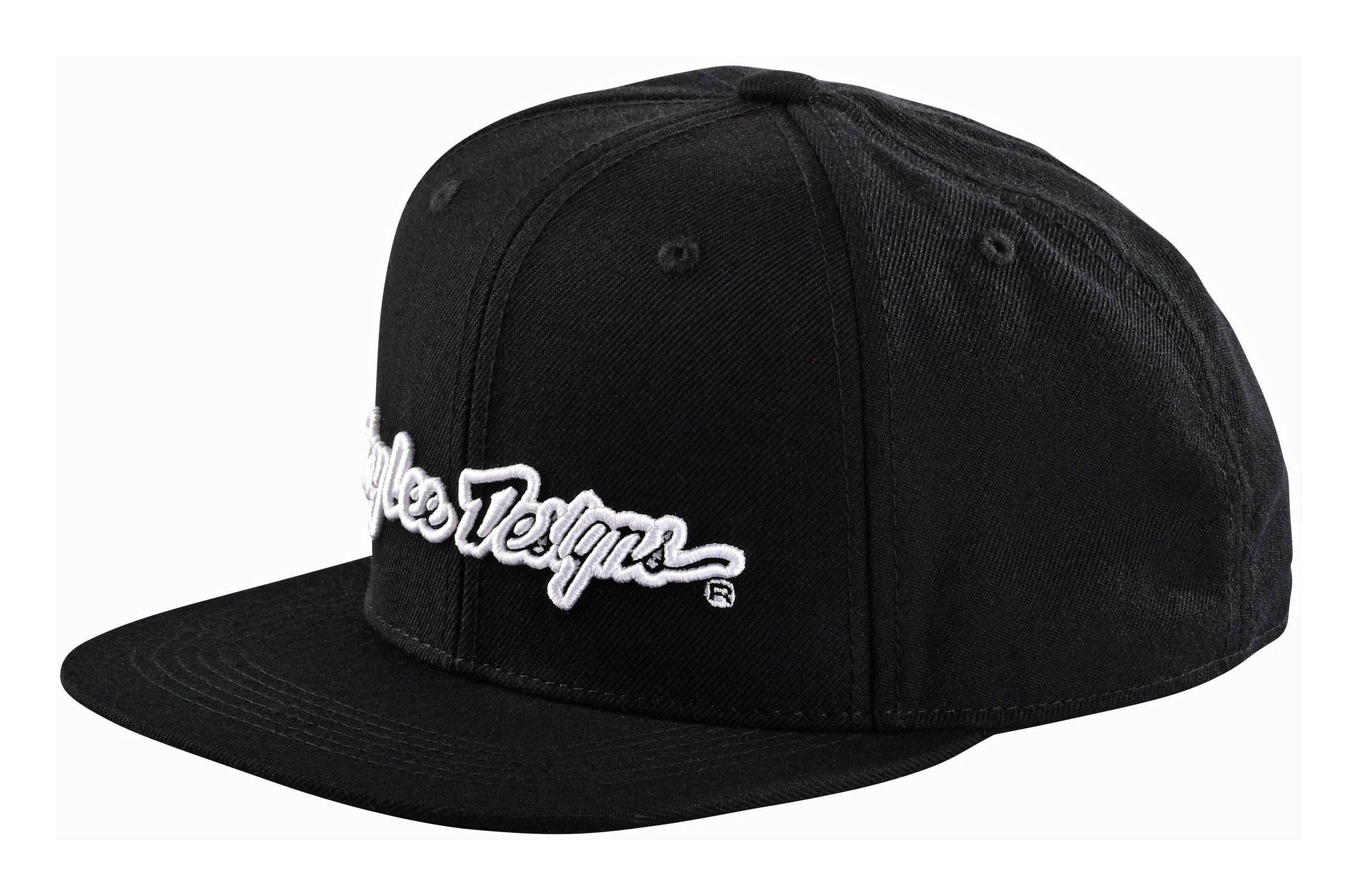 TROY LEE DESIGNS SNAPBACK CAP, SIGNATURE, BLACK/WHITE, ONE SIZE, ONE SIZE