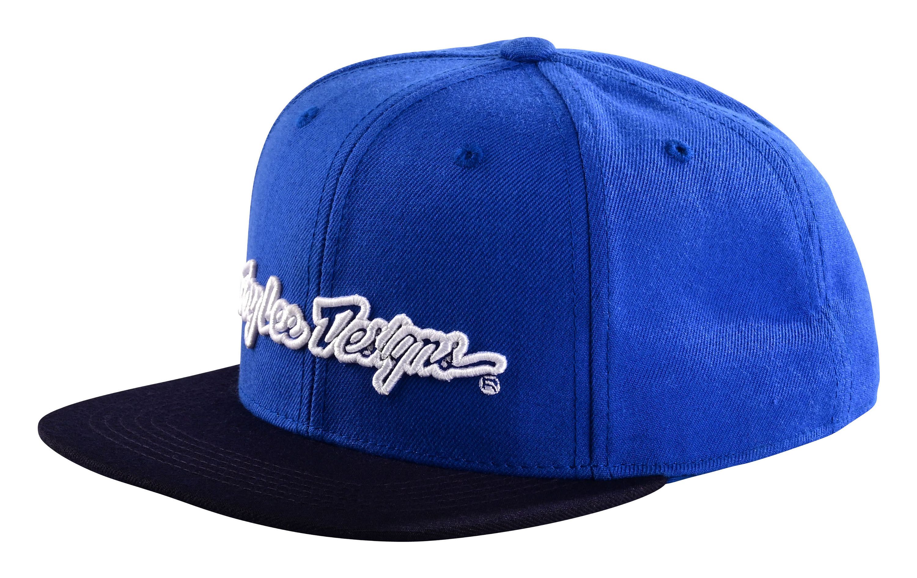 TROY LEE DESIGNS SNAPBACK CAP, SIGNATURE, BLUE/WHITE, ONE SIZE, ONE SIZE