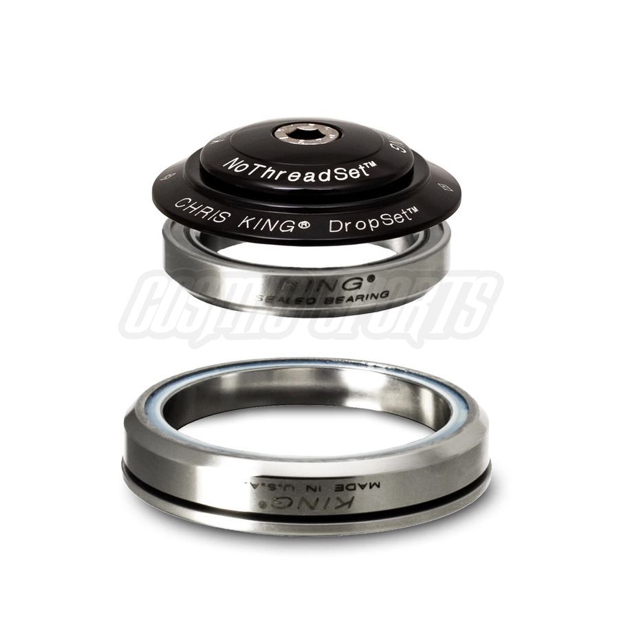 CHRIS KING DROPSET 5 TAPERED HEADSET, 1 1/8"-1.5", GRIPLOCK, IS42/28.6 | IS52/40 45X45