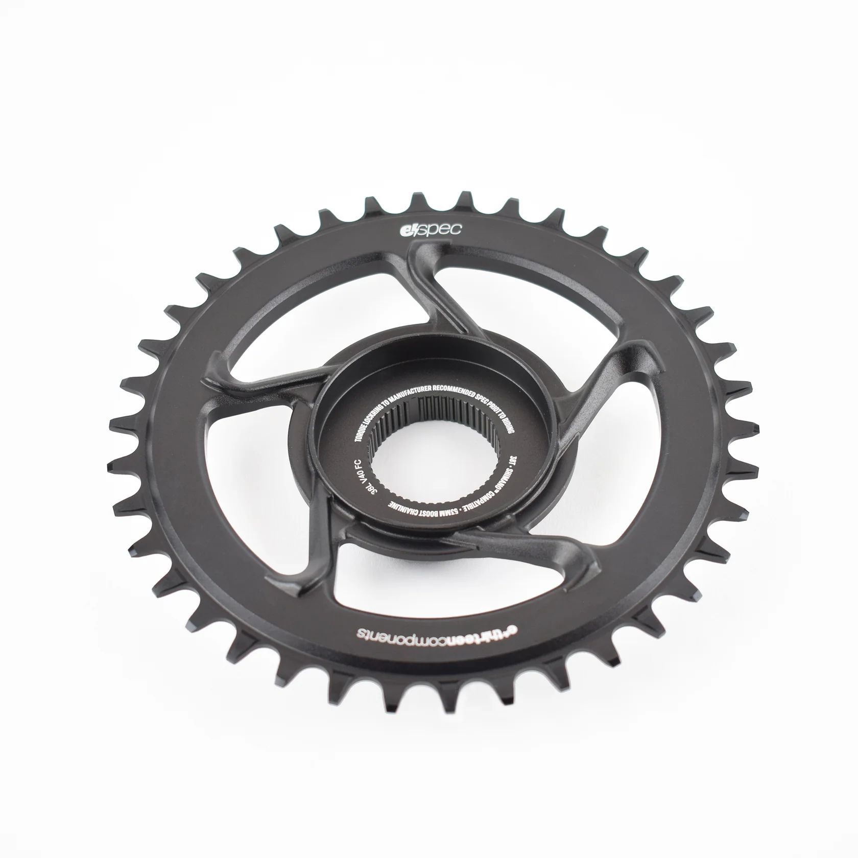 E*THIRTEEN | E*SPEC ALUMINUM DIRECT MOUNT CHAINRING | 34T | SHIMANO E8000 | BLACK