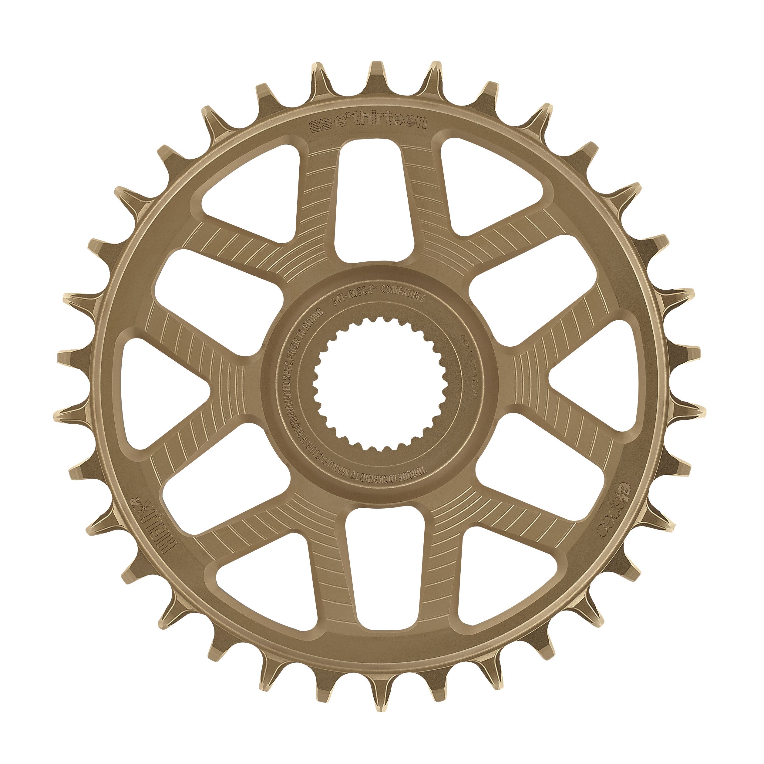 E*THIRTEEN E*SPEC HELIX R DIRECT MOUNT CHAINRING, BOSCH GEN4, 34 T., 53MM CHAINLINE, 11/12-SPD, E*THIRTEEN E*SPEC HELIX R DIRECT MOUNT CHAINRING, BOSCH GEN4, 34 T., 53MM CHAINLINE, 11/12-SPD,
