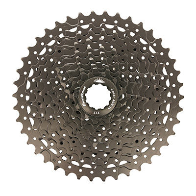 CASSETTE 10V. SUNRACE MS3 11-42 VTT POUR SHIMANO NOIR (LIVRE EN BOITE) (11-13-15-18-21-24-28-32-36-42) (2 BLOCS + PIGNONS)