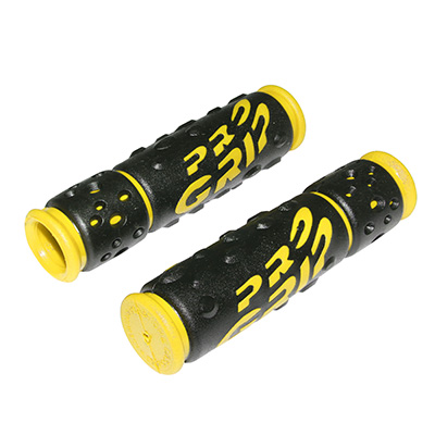 POIGNEE VTT PROGRIP 953 NOIR-JAUNE Ø22MM L122MM PREDECOUPE POUR 90MM (PAIRE) POIGNEE VTT PROGRIP 953 NOIR-JAUNE Ø22MM L122MM PREDECOUPE POUR 90MM (PAIRE)