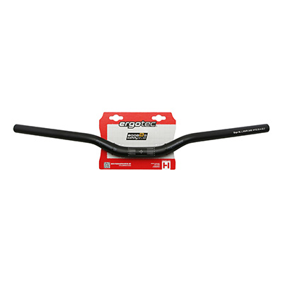 CINTRE VTT DEMI RELEVE ERGOTEC 5 XL ALU NOIR DIAM 25,4MM L 630MM RELEVE 30MM (HOMOLOGUE NIVEAU 5) CINTRE VTT DEMI RELEVE ERGOTEC 5 XL ALU NOIR DIAM 25,4MM L 630MM RELEVE 30MM (HOMOLOGUE NIVEAU 5)