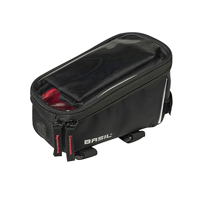 SACOCHE DE CADRE-POTENCE VELO BASIL POUR PORTABLE - I-PHONE FIXATION A VELCRO NOIR 1L (SANGLES TUBE OVERSIZE) (19X11X11CM) SACOCHE DE CADRE-POTENCE VELO BASIL POUR PORTABLE - I-PHONE FIXATION A VELCRO NOIR 1L (SANGLES TUBE OVERSIZE) (19X11X11CM)