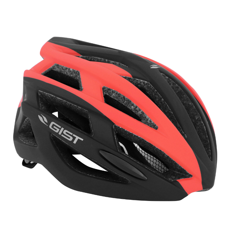 CASQUE VELO ADULTE GIST ROUTE PLANET NOIR-ROUGE MAT IN-MOLD TAILLE 52-58 REGLAGE MOLETTE 212GRS CASQUE VELO ADULTE GIST ROUTE PLANET NOIR-ROUGE MAT IN-MOLD TAILLE 52-58 REGLAGE MOLETTE 212GRS