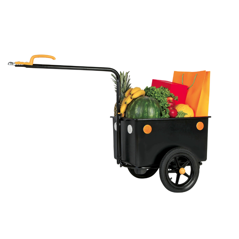 REMORQUE VELO UTILITAIRE MAXITRAILER 60L (DIMENSIONS INTERIEURES L 60CM X L 40CM X H 21CM) AVEC ROUES FIXATION TIGE DE SELLE REMORQUE VELO UTILITAIRE MAXITRAILER 60L (DIMENSIONS INTERIEURES L 60CM X L 40CM X H 21CM) AVEC ROUES FIXATION TIGE DE SELLE