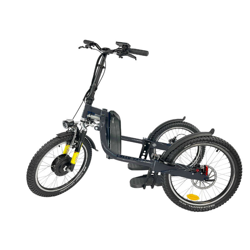 TRICYLE ELECTRIQUE CYCLODEBOUT VX450 GRIS MOTEUR 500 W HOMOLOGUE NF 17128  -MADE IN FRANCE-  UTILISE EN DEMONSTRATION