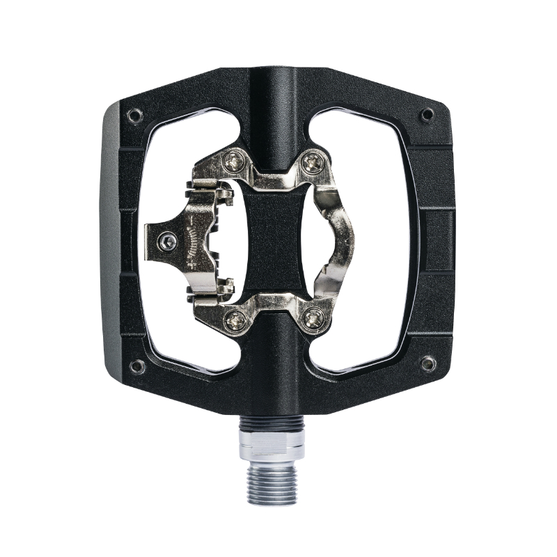 PEDALE GRAVEL - VTT PLATE SWITCH AUTOMATIQUE OU STANDARD ALU CNC NOIR 90 X 90 MM (COMPATIBLE SHIMANO SPD) (PAIRE) PEDALE GRAVEL - VTT PLATE SWITCH AUTOMATIQUE OU STANDARD ALU CNC NOIR 90 X 90 MM (COMPATIBLE SHIMANO SPD) (PAIRE)