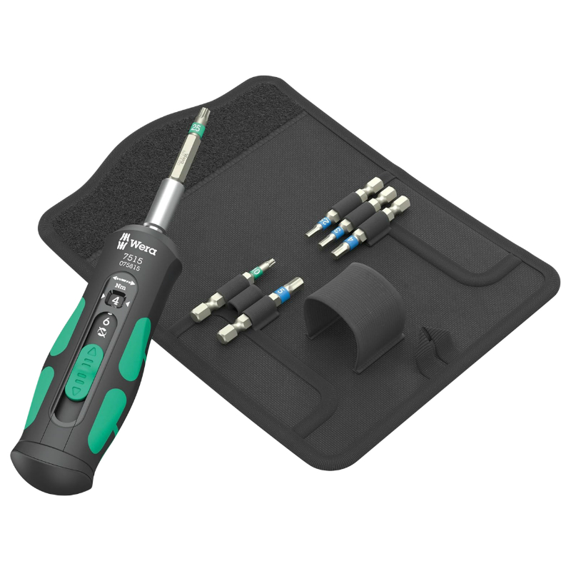TOURNEVIS DYNAMOMETRIQUE WERA 7515-7 KRAFTFORM SAFE TORQUE SPEED BICYCLE 1-4 SERRAGE DE 2 A 6 NM NOIR-VERT (SET 7 PIECES) -MARQUE ALLEMANDE POUR LES ATELIERS- TOURNEVIS DYNAMOMETRIQUE WERA 7515-7 KRAFTFORM SAFE TORQUE SPEED BICYCLE 1-4 SERRAGE DE 2 A 6 NM NOIR-VERT (SET 7 PIECES) -MARQUE ALLEMANDE POUR LES ATELIERS-
