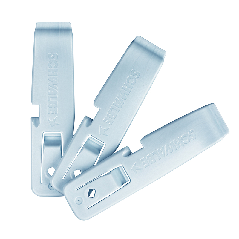 DEMONTE PNEU VELO SCHWALBE BLEU (CLIPSE SUR LA JANTE POUR FACILITER LA PHASE D'ASSEMBLAGE) (BLISTER DE 3 PIECES)