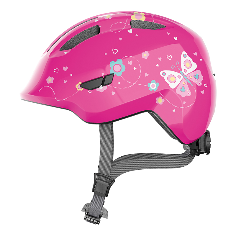 CASQUE VELO ENFANT ABUS SMILEY 3.0 BUTTERFLY ROSE TAILLE 50-55CM AVEC MOLETTE CASQUE VELO ENFANT ABUS SMILEY 3.0 BUTTERFLY ROSE TAILLE 50-55CM AVEC MOLETTE