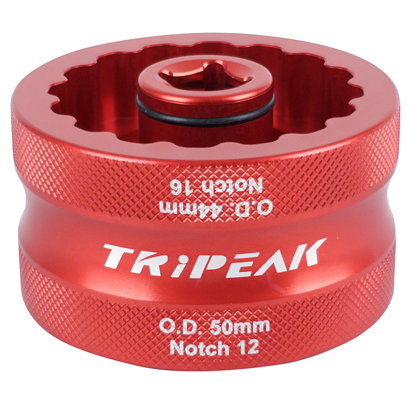 OUTIL PRO DEMONTE BOITIER - CUVETTE TRIPEAK POUR BOITIER IB24-IB30 SERIES ROUGE (D 44MM 16CANNELURES-D 50MM 12CANNELURES)