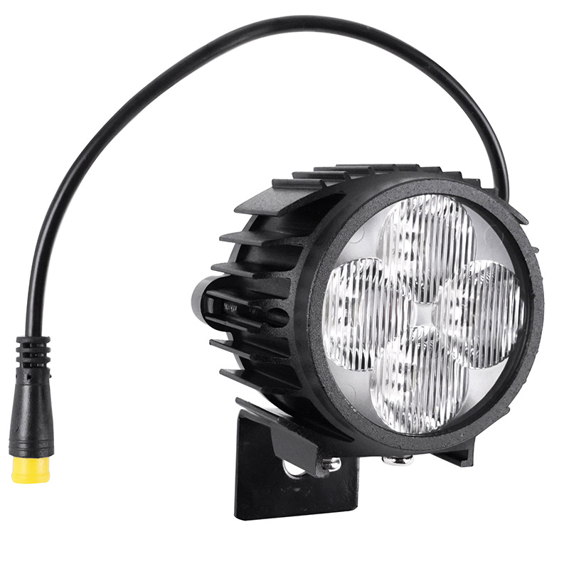 ECLAIRAGE-PHARE POUR TROTTINETTE A LED COMPATIBLE KUKIRIN G2 MASTER - SMARTGYRO RYDER NOIR  -SELECTION P2R-