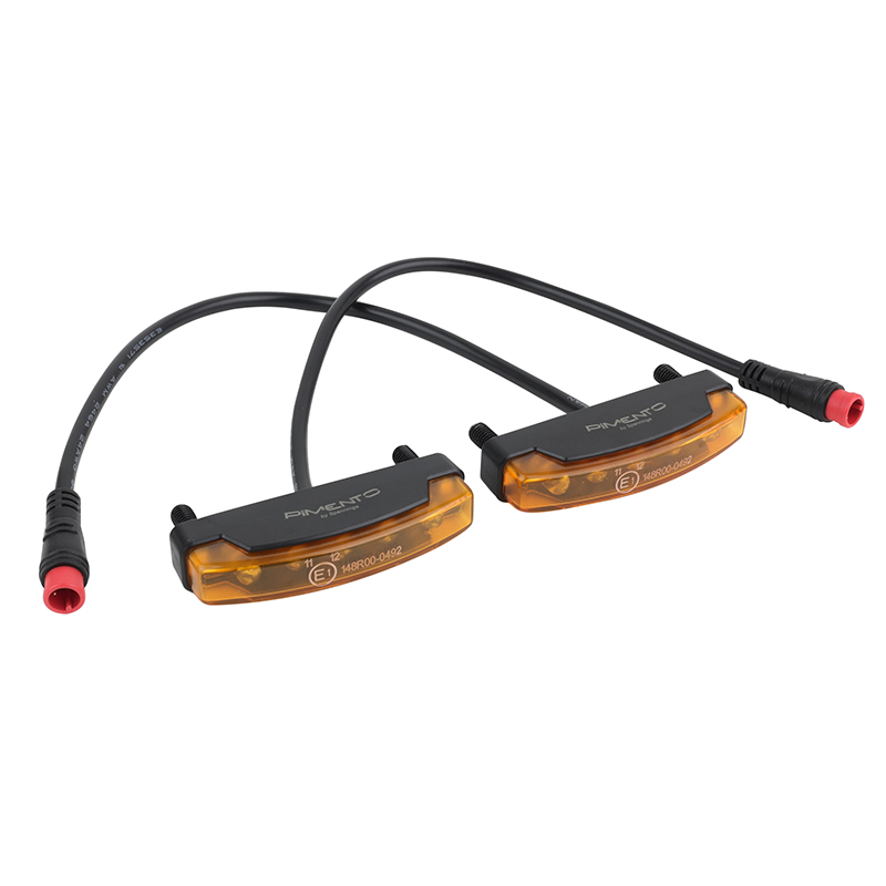 ECLAIRAGE-CLIGNOTANT VELO ARRIERE 6V SUR PORTE-BAGAGE SPANNINGA (MONTAGE ATELIER) COMPATIBLE VAE