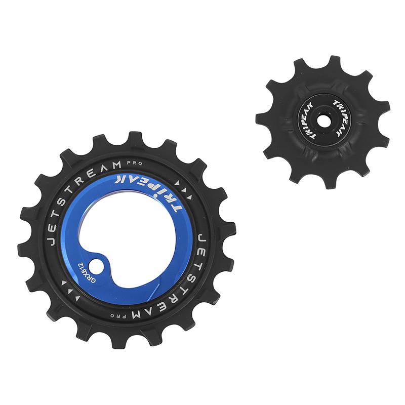 GALET DERAILLEUR AOPW TRIPEAK 11-18 DENTS CERAMIQUE 11X1V. SHIMANO GRX RX812 - 817  BLEU FONCE (JEU DE 2) (GARANTIE 4 ANS)