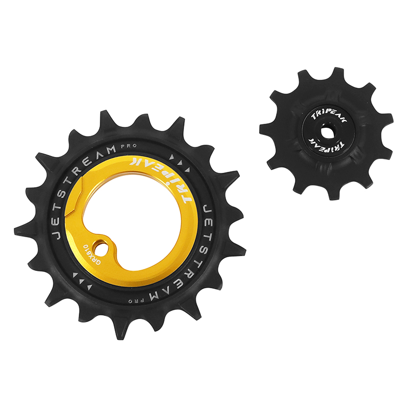 GALET DERAILLEUR AOPW TRIPEAK 11-18 DENTS CERAMIQUE 12-11X2V. SHIMANO GRX RX810 - 815 - 820 OR (JEU DE 2) (GARANTIE 4 ANS)