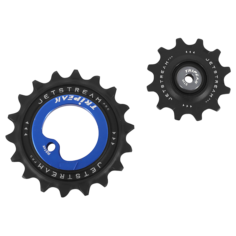 GALET DERAILLEUR AOPW TRIPEAK 12-18 DENTS CERAMIQUE 11X2V. SHIMANO DURA-ACE R9100  BLEU FONCE (JEU DE 2) (GARANTIE 4 ANS)