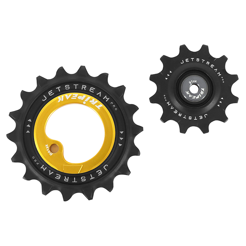 GALET DERAILLEUR AOPW TRIPEAK 12-18 DENTS CERAMIQUE 11X2V. SHIMANO DURA-ACE R9100  OR (JEU DE 2) (GARANTIE 4 ANS)