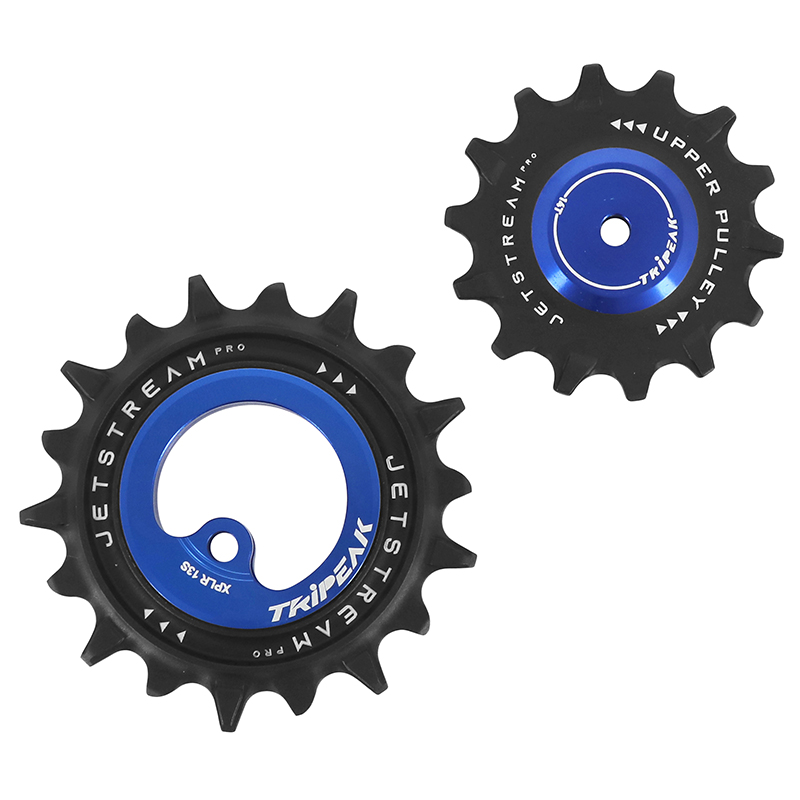 GALET DERAILLEUR AOPW TRIPEAK 14-18 DENTS CERAMIQUE 13X1V. SRAM AXS FORCE XPLR BLEU FONCE (JEU DE 2) (GARANTIE 4 ANS)