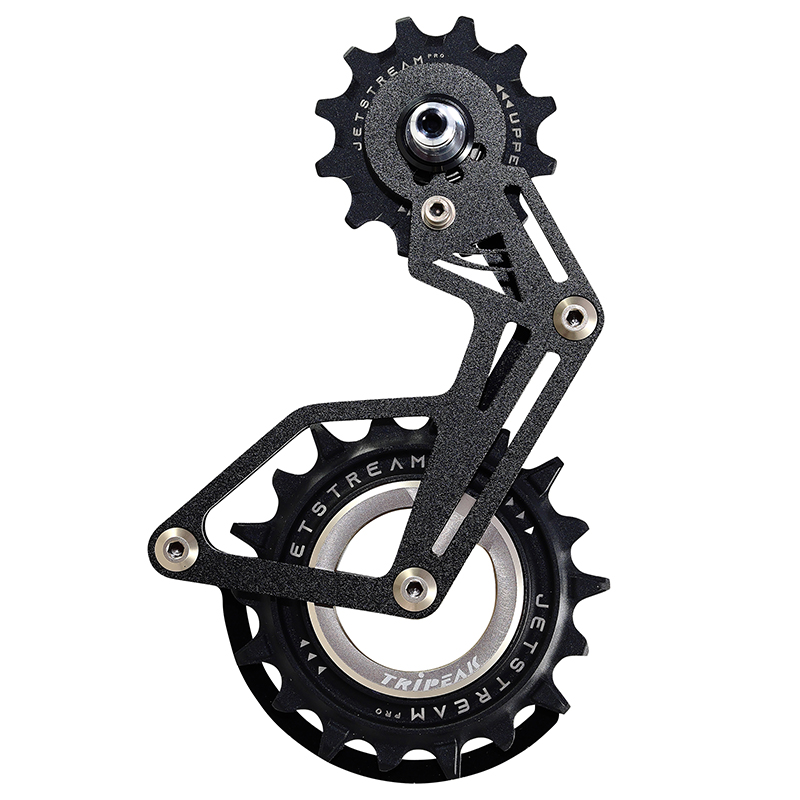 CHAPE DERAILLEUR AERO-WING OPW TRIPEAK 12-18 DENTS 11X2V. SHIMANO 105 11V RD7100-RD7000 NOIR ALUMINIUM (GARANTIE 4 ANS)