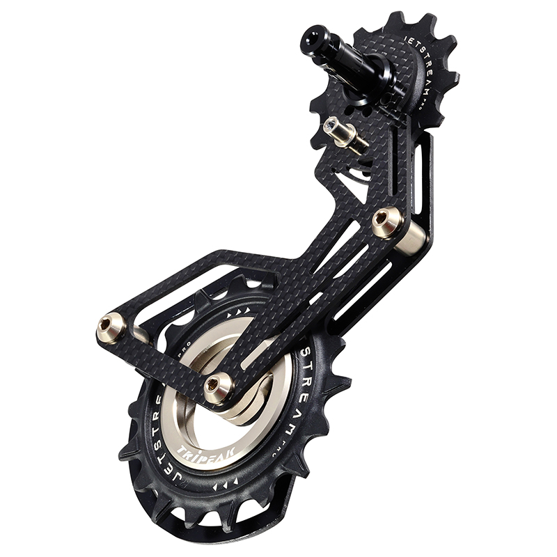 CHAPE DERAILLEUR AERO-WING OPW TRIPEAK 12-18 DENTS 12-11X2V. SHIMANO DURA-ACE R9200-R9100 - ULTEGRA R8100-8000 NOIR CARBONE (GARANTIE 4 ANS)