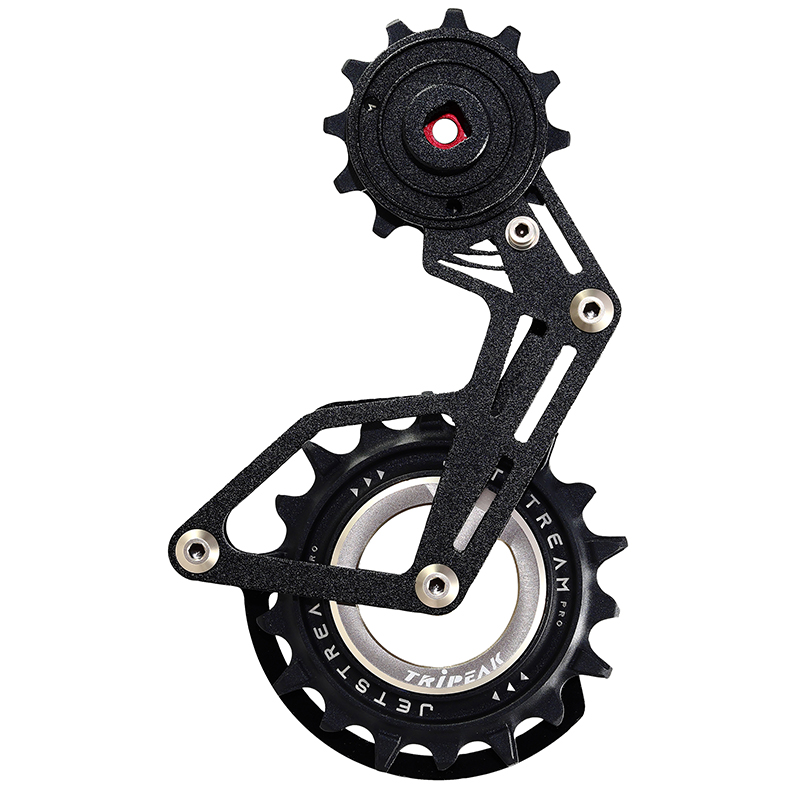 CHAPE DERAILLEUR AERO-WING OPW TRIPEAK 12-18 DENTS 12X2-1V. SRAM AXS RED-FORCE-RIVAL-RED E-1 NOIR ALUMINIUM (GARANTIE 4 ANS)