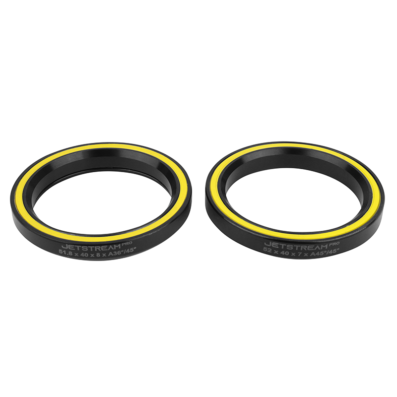 ROULEMENT JEU DE DIRECTION TRIPEAK JETSTREAM PRO SOLITECH CERAMIQUE - 40 X 52 X 7MM 45X45° - 40 X 51.8 X 8MM 36X45° (GARANTIE 4 ANS) -COMPATIBLE RIBBLE ENDURANCE SL,SL R, ULTRA... (VENDU A LA PAIRE)