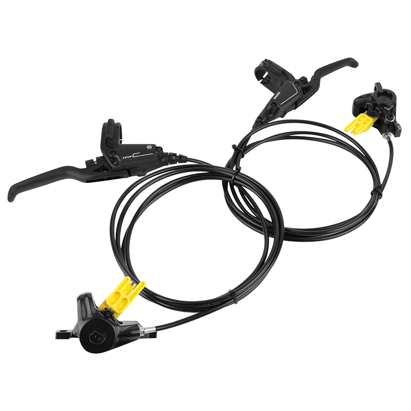 FREIN A DISQUE VTT HYDRAULIQUE MAGURA MT-C PERF NOIR AVANT ET ARRIERE 1950MM - 2400MM  (KIT) (MONTAGE ATELIER)