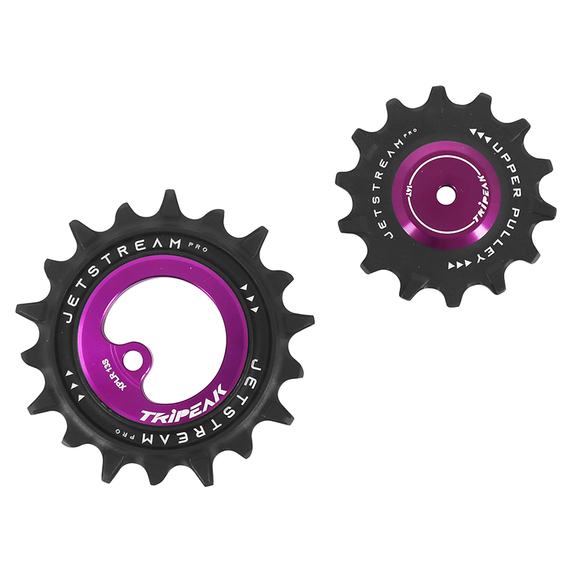 GALET DERAILLEUR AOPW TRIPEAK 14-18 DENTS CERAMIQUE 13X1V. SRAM AXS FORCE XPLR VIOLET (JEU DE 2) (GARANTIE 4 ANS)