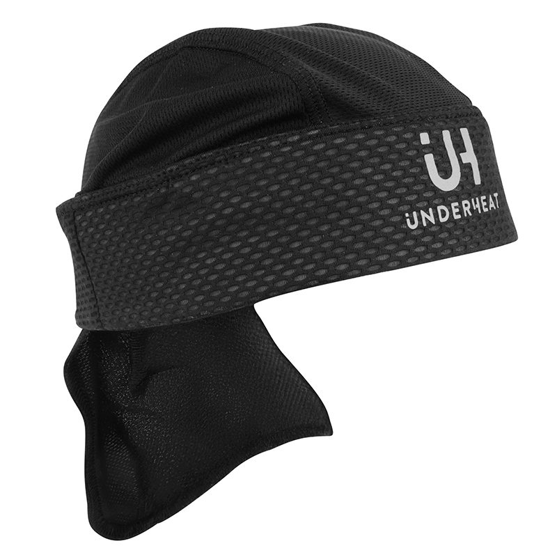BANDANA - TOUR DE TETE URHO RAFRAICHISSANTE NOIR -ACTIVER AVEC DE L'EAU- (PROTECTION UV)