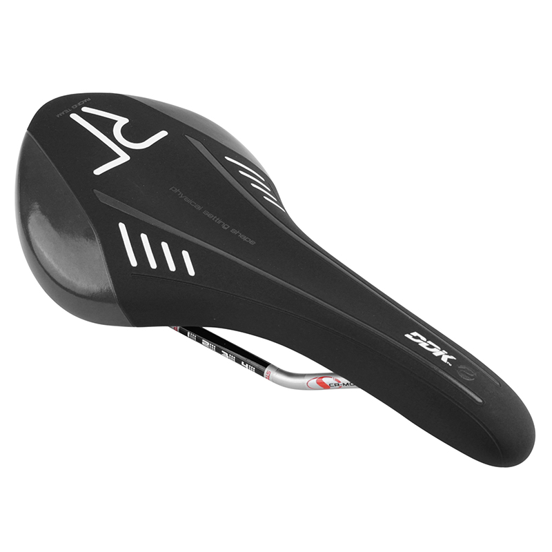 SELLE NEWTON ROUTE-VTT ARIO NOIR DECO BLANC-GRIS 285X136MM RAIL CROMOLY GRIS SELLE NEWTON ROUTE-VTT ARIO NOIR DECO BLANC-GRIS 285X136MM RAIL CROMOLY GRIS