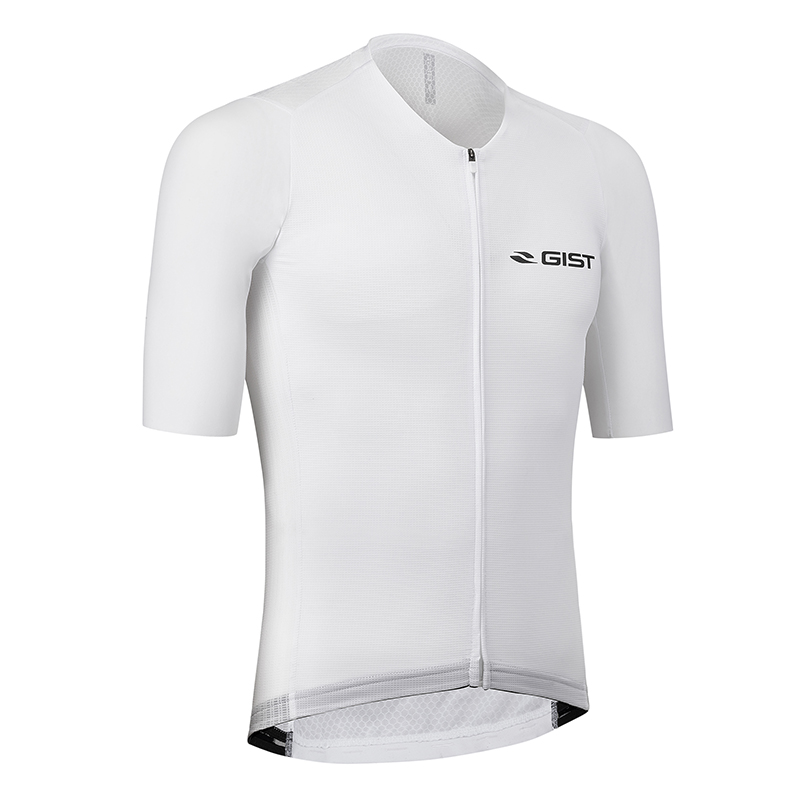 MAILLOT GIST HOMME PODIUM MANCHES COURTES ZIP TOTAL BLANC L -5359 MAILLOT GIST HOMME PODIUM MANCHES COURTES ZIP TOTAL BLANC L -5359