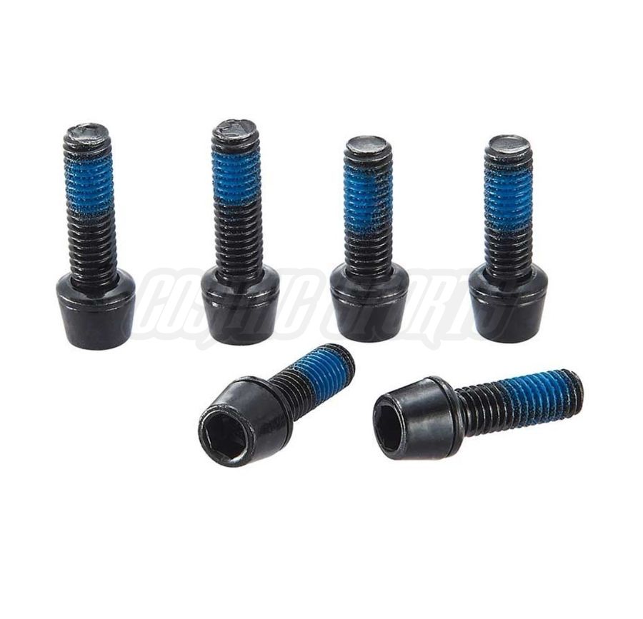 RITCHEY WCS TRAIL STEM BOLTS, 6 PCS., STAINLESS STEEL, BLACK RITCHEY WCS TRAIL STEM BOLTS, 6 PCS., STAINLESS STEEL, BLACK