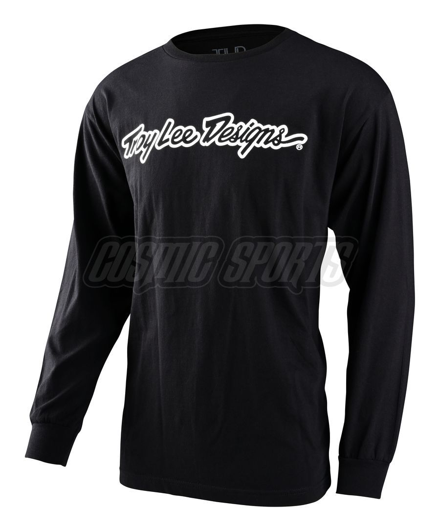 TROY LEE DESIGNS SIGNATURE LONGSLEEVE, BLACK, M TROY LEE DESIGNS SIGNATURE LONGSLEEVE, BLACK, M