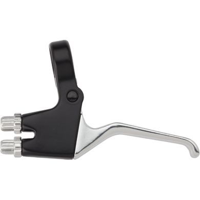 PROBLEM SOLVERS DOUBLE BARREL BRAKELEVER, LHS., BLACK/SILVER PROBLEM SOLVERS DOUBLE BARREL BRAKELEVER, LHS., BLACK/SILVER