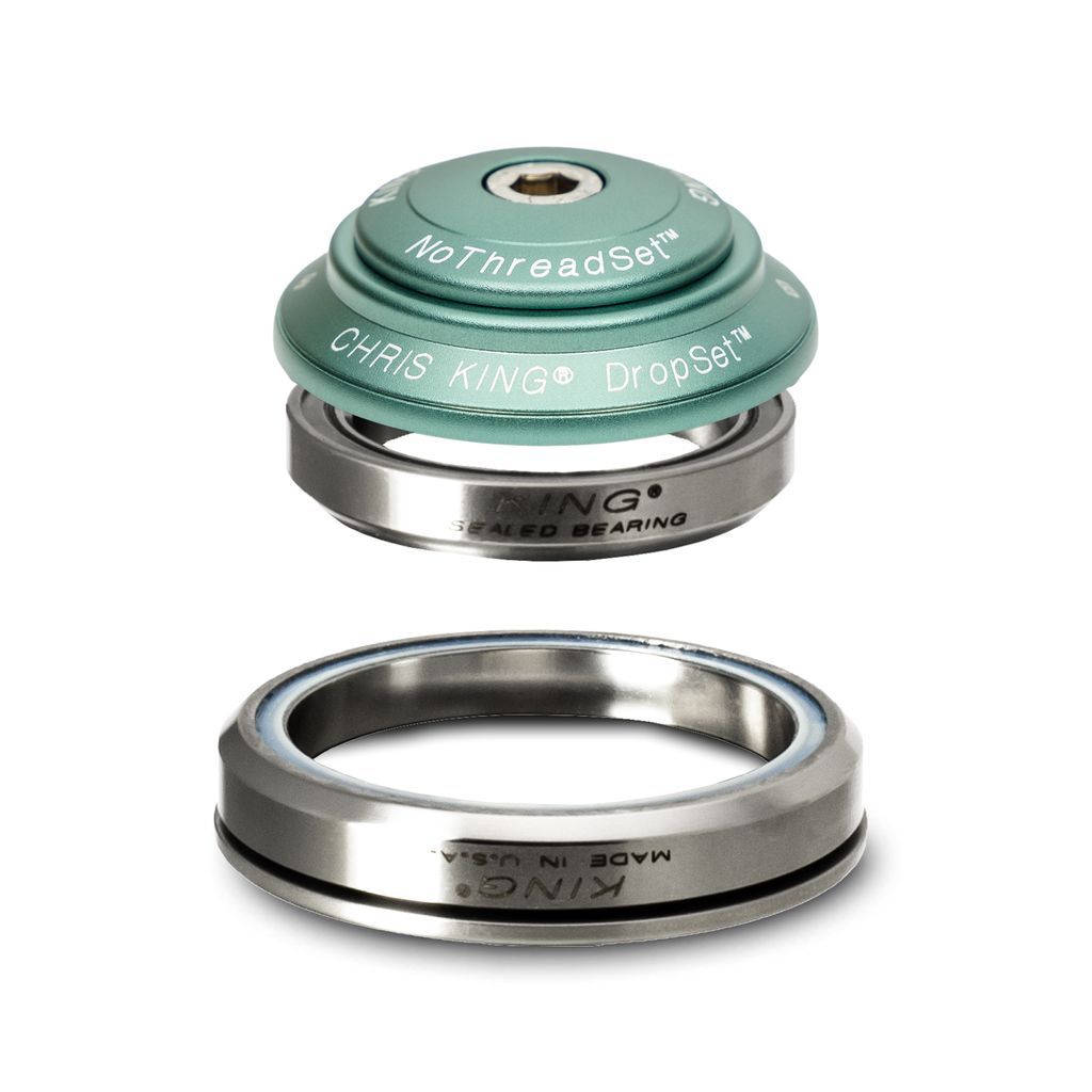 CHRIS KING DROPSET 2 TAPERED HEADSET, STEEL-BEARINGS, 1 1/8"-1.5", GRIPLOCK CHRIS KING DROPSET 2 TAPERED HEADSET, STEEL-BEARINGS, 1 1/8"-1.5", GRIPLOCK