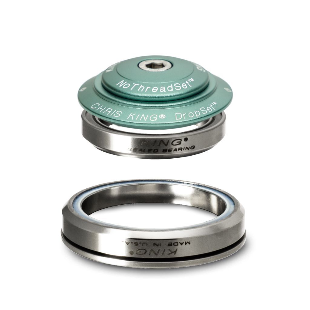 CHRIS KING DROPSET 5 TAPERED HEADSET, STEEL-BEARINGS, 1 1/8"-1.5", GRIPLOCK CHRIS KING DROPSET 5 TAPERED HEADSET, STEEL-BEARINGS, 1 1/8"-1.5", GRIPLOCK