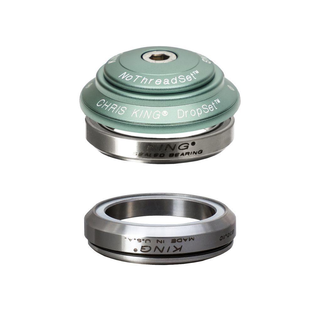 CHRIS KING DROPSET 6 HEADSET, STEEL-BEARINGS, 1 1/8", GRIPLOCK CHRIS KING DROPSET 6 HEADSET, STEEL-BEARINGS, 1 1/8", GRIPLOCK