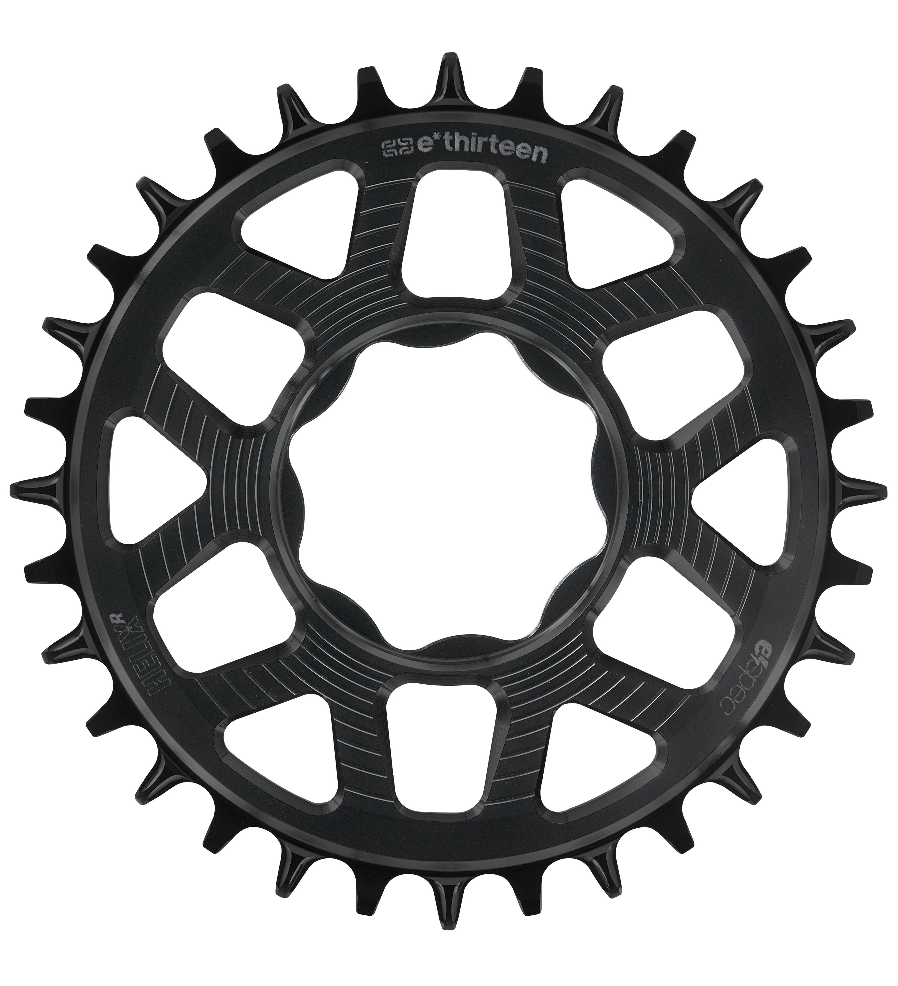 E*THIRTEEN HELIX R E*SPEC SRAM DIRECT MOUNT CHAINRING, TQ HPR50, 34 T., BLACK E*THIRTEEN HELIX R E*SPEC SRAM DIRECT MOUNT CHAINRING, TQ HPR50, 34 T., BLACK