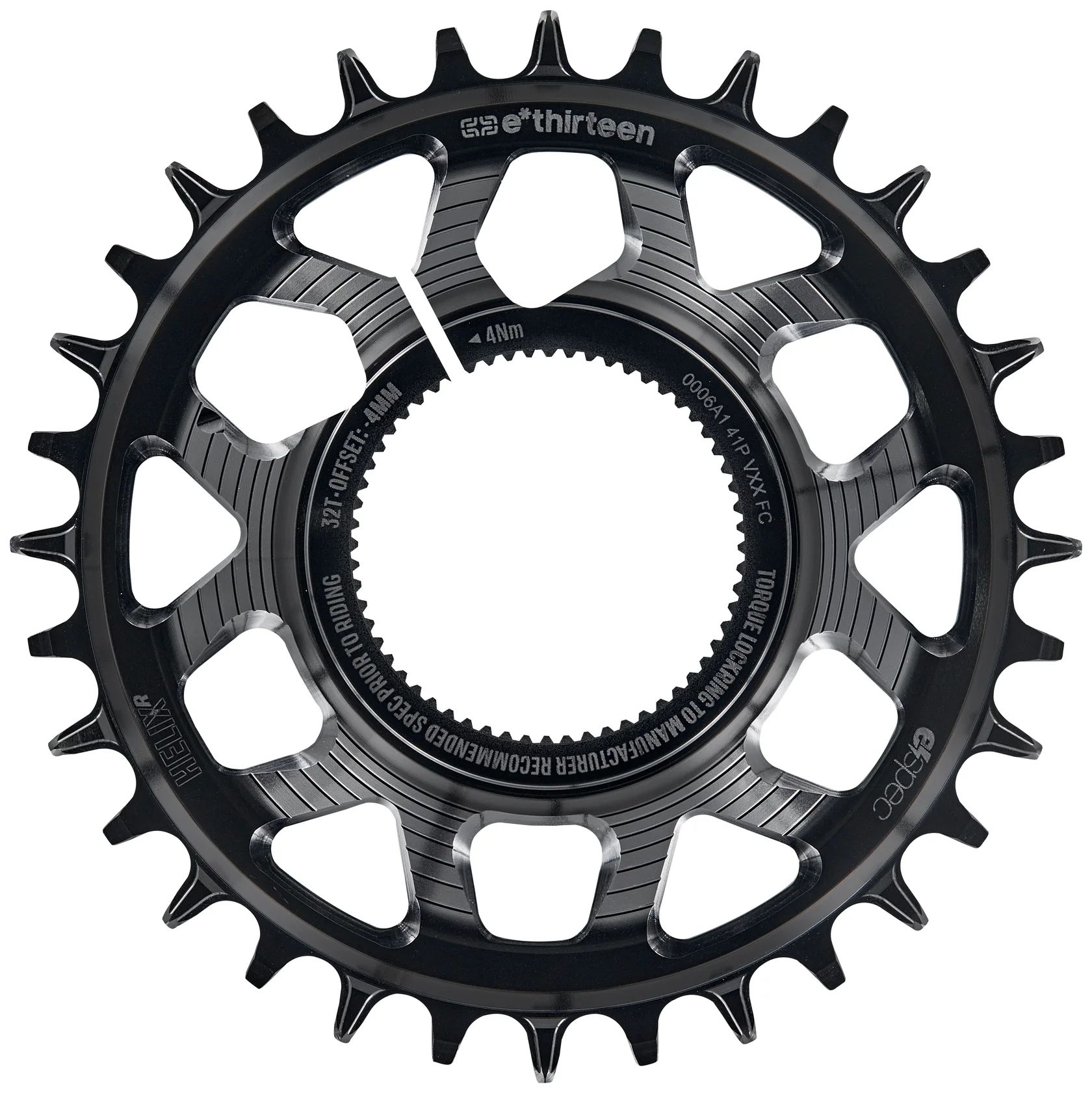 E*THIRTEEN HELIX R E*SPEC SRAM DIRECT MOUNT CHAINRING, KENEVO/LEVO SL 1.1, 32 T., BLACK E*THIRTEEN HELIX R E*SPEC SRAM DIRECT MOUNT CHAINRING, KENEVO/LEVO SL 1.1, 32 T., BLACK