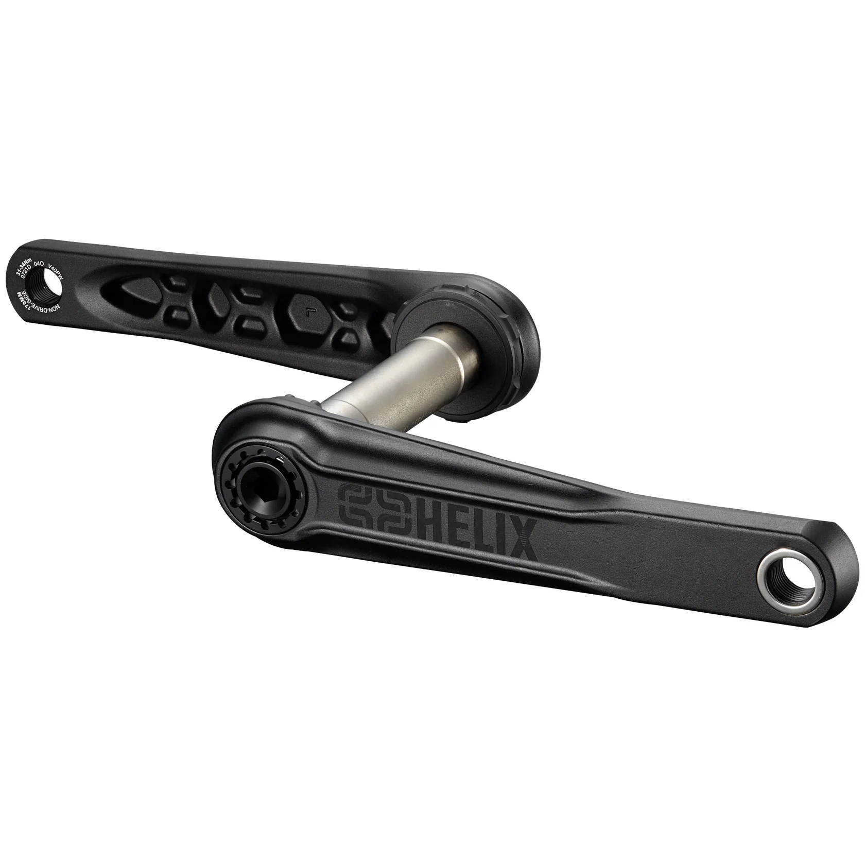 E*THIRTEEN HELIX CORE CRANK, 165MM, 73MM, SELF EXTRACTOR, BLACK E*THIRTEEN HELIX CORE CRANK, 165MM, 73MM, SELF EXTRACTOR, BLACK