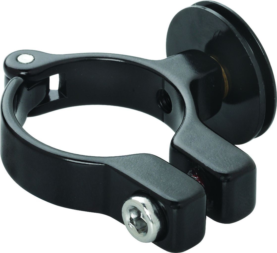 PROBLEM SOLVERS CROSS CLAMP PULLEY, TOP-PULL CABLE GUIDE FOR DOWN-PULL DERAILLEUR, 28.6MM, BLACK PROBLEM SOLVERS CROSS CLAMP PULLEY, TOP-PULL CABLE GUIDE FOR DOWN-PULL DERAILLEUR, 28.6MM, BLACK