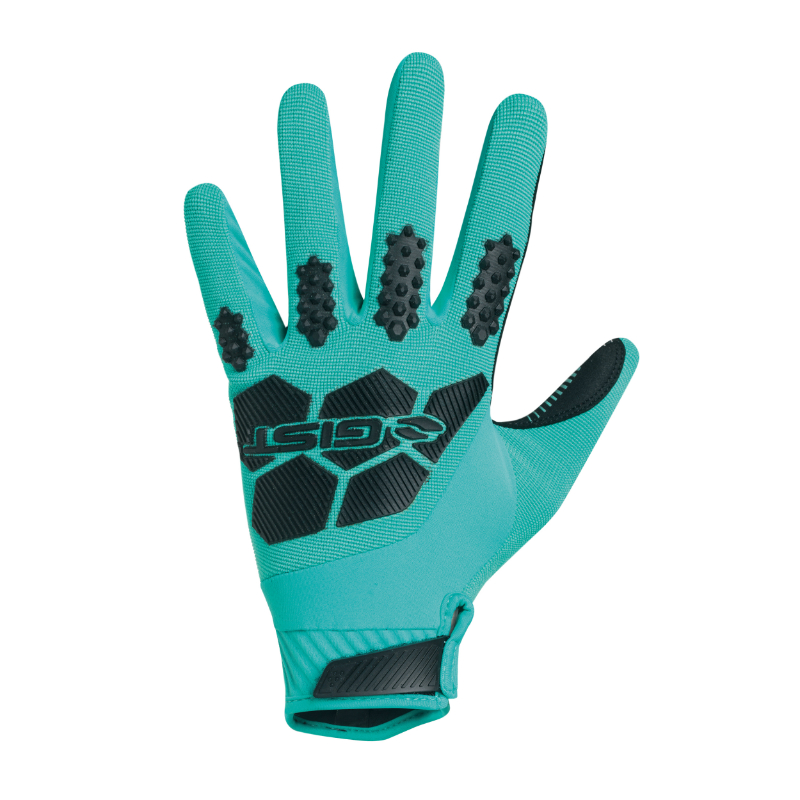 GANTS VELO VTT LONG GIST ARMOR BLEU TURQUOISE XL (PAIRE SUR CARTE) COMPATIBLE ECRAN TACTILE -5555