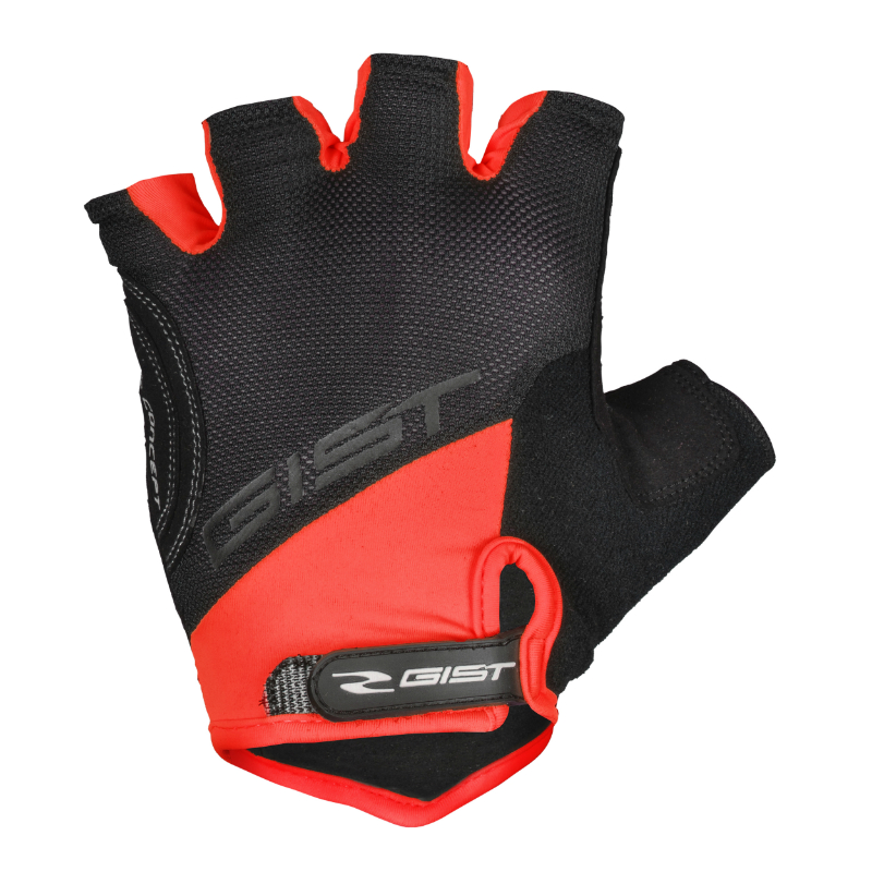 GANTS VELO COURT GIST D-GRIP GEL ETE ROUGE  M (PAIRE SUR CARTE) AVEC VELCRO  -5511