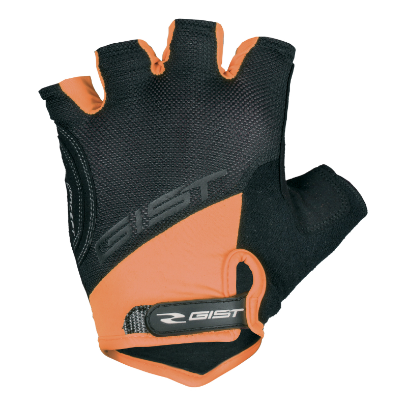 GANTS VELO COURT GIST D-GRIP GEL ETE ORANGE FLUO XXL (PAIRE SUR CARTE) AVEC VELCRO  -5511