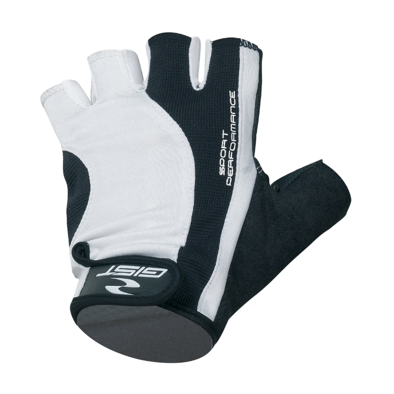 GANTS VELO COURT GIST PRO NOIR-BLANC L (PAIRE SUR CARTE) AVEC VELCRO  -5515