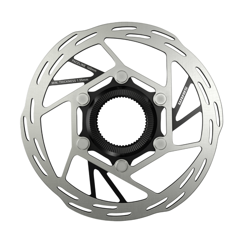 DISQUE DE FREIN VTT CENTERLOCK SRAM HS2 140MM ARGENT (BORD ARRONDI) - SANS ECROU DE SERRAGE