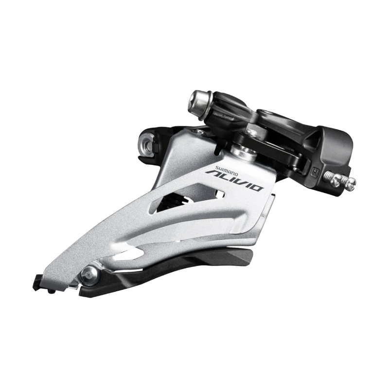 DERAILLEUR VTT AVANT SHIMANO ALIVIO 9X2 COLLIER HAUT 34.9-31.8-28.6 TIRAGE AVANT